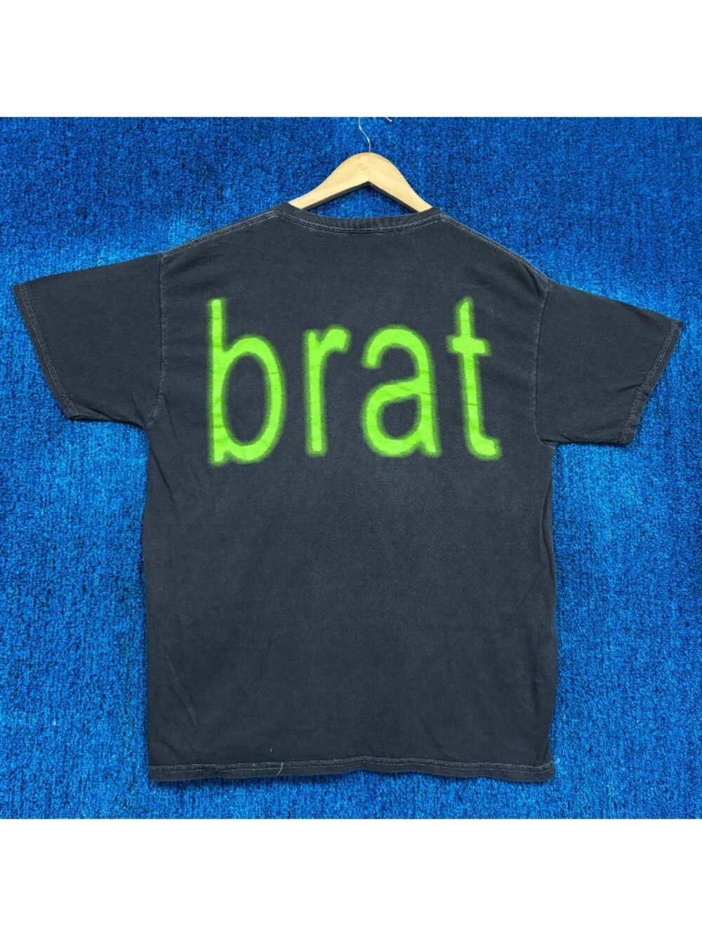 CharliXCX brat Spell Out Oversized Electro-Dance Pop Tee M